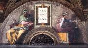 Michelangelo Buonarroti Jesse - David - Solomon painting